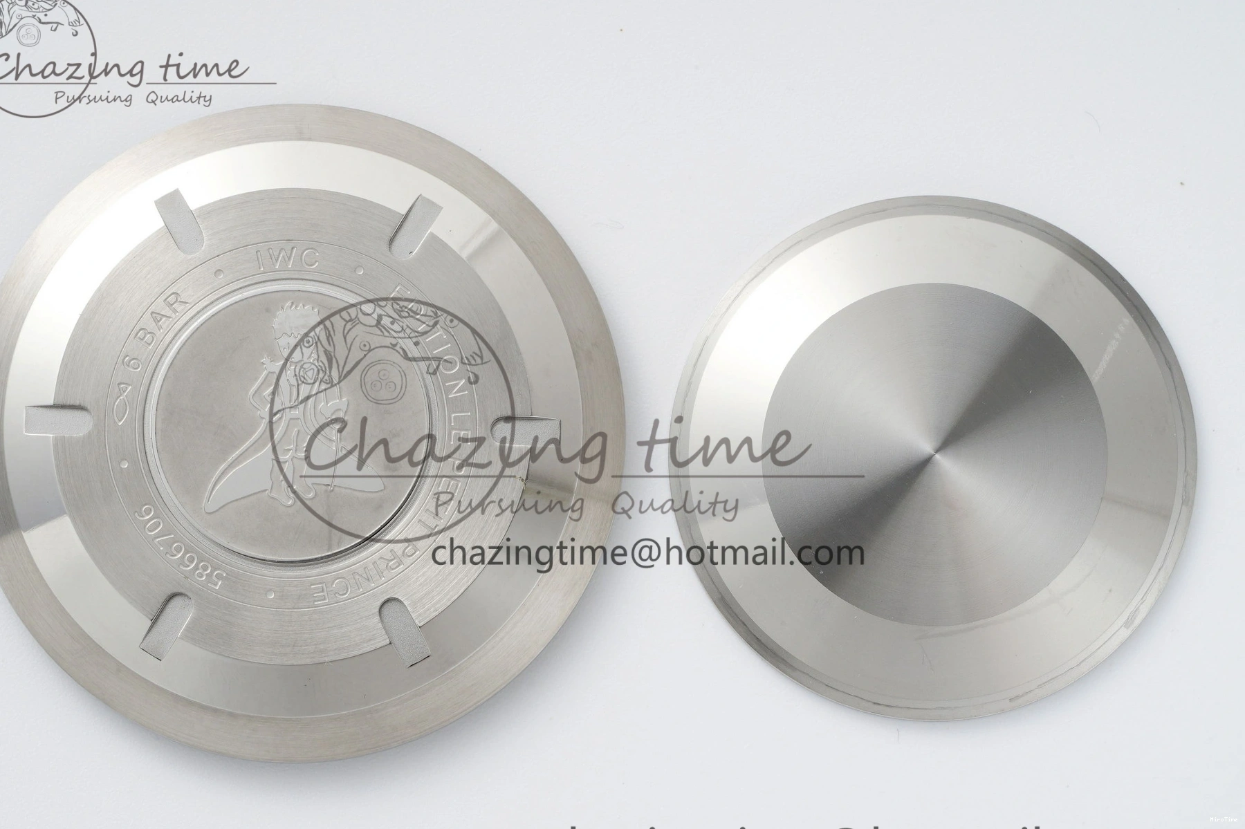 MIROTIME 0407 Pilot Chrono SS AZF 1:1 Best Edition Blue Dial on Brown Leather Strap A TimelessDesign 7060